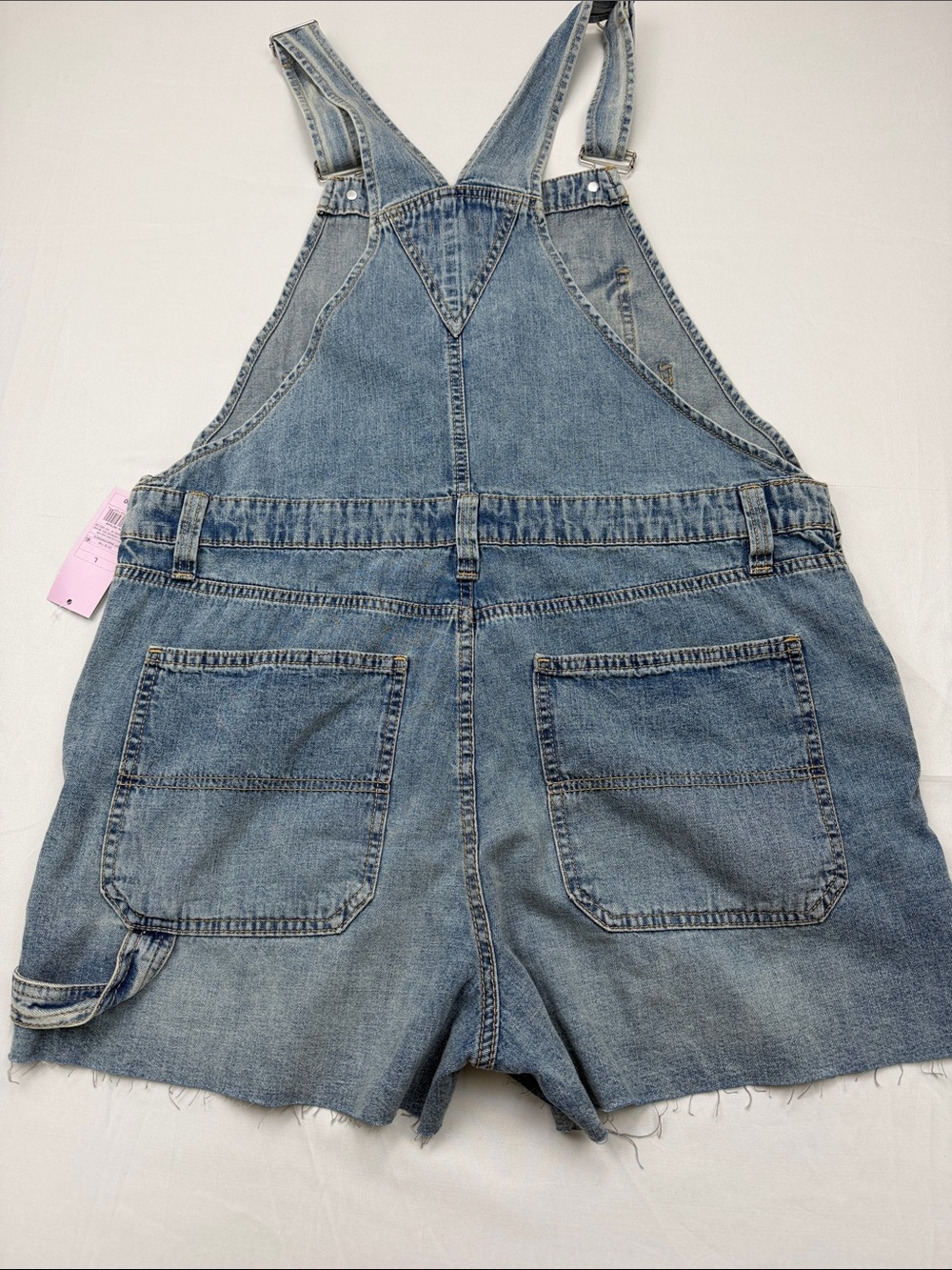 wild fable Light Blue Denim Overall Jean Shorts - Picture 6 of 10